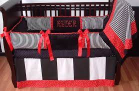Baby Boy Room Nursery Red Baby Bedding