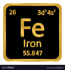 periodic table element iron icon