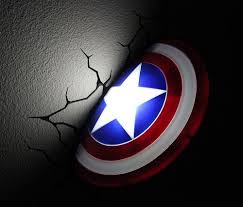 Captain America Lamp Avengers Wall