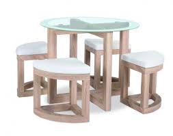 Dining Kitchen Table Set Round Clear