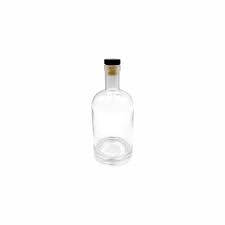 Gin Bottle With Black Colour Stopper