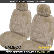 Sheepskin Seat Covers Front Pair