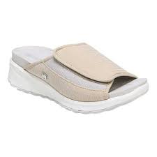 Womens Bzees Galaxy Slide Size 65 M Taupe Fabric