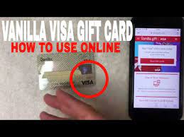 use vanilla visa gift card