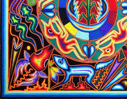 24 Huichol Painting Mexican Wall Art