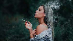 hd wallpaper women smoking face