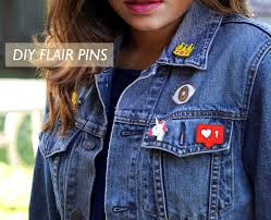 diy jacket flair pins chic stylista