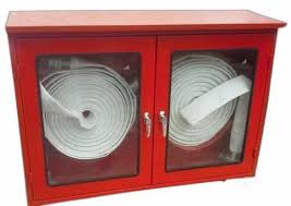 double door mild steel fire hose box