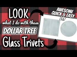 Dollar Tree Glass Trivets