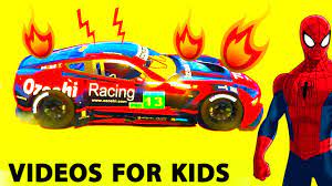 Play spiderman games at y8.com. Color Cars Party In Spiderman Cartoon For Kids And Sport Car W Children S Nursery Rhymes Songs Youtube