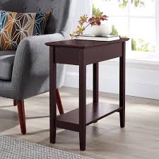 flip top chairside table with storage