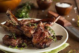 Grilled Lamb Chops With Rosemary gambar png