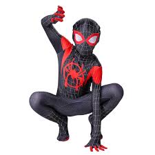 New ps5 spiderman miles morales jumpsuit cosplay costume. Kids Boy Miles Morales Costume Spider Man Into The Spider Verse Cosplay Allonesie