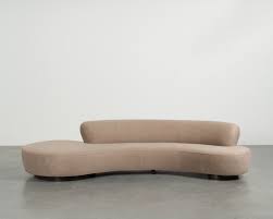 serpentine sofa left facing pouf 150bs