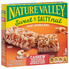 nature valley granola bars cashew