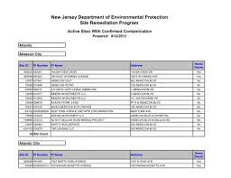 New Jersey Department Of Environmental