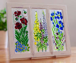 Blooming Garden Glass Panel