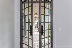 Double Patio Doors With Glass Panels