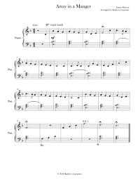 Download Away In A Manger Easy Piano Sheet Music By James
