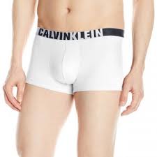 Calvin Klein Mens Underwear Id Micro Low Rise Trunks White