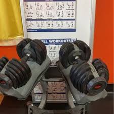 bow flex select tech 552 dumbbells with