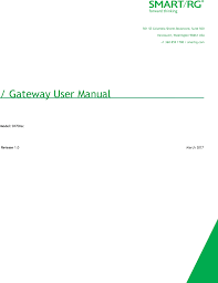 Sr700a 802 11ac Lte Vdsl2 Gateway User Manual My Smartrg
