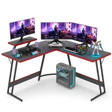 vineego 51 inch l shaped gaming desk