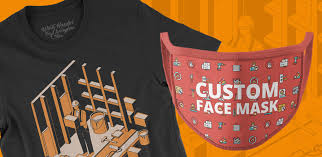 custom t shirt mask printing for home