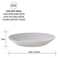 Bright White 23 Ounce Meal Bowl