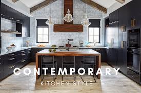 trendy and sleek the contemporary kitchen