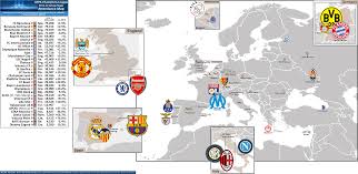 2011 12 Uefa Champions League Group Stage Attendance Map