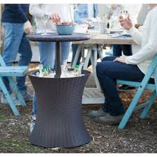 Keter Drink Cooler Patio Table Round