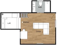 Tiny House Floor Plan With Bedroom Loft