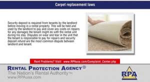 carpet replacement laws rpa tenant