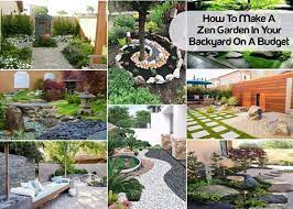 zen garden in your backyard on a budget