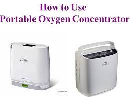 how to use portable oxygen concentrator