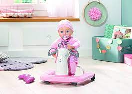 Comes with helmet, elbow and knee pads, hoverboard and remote. Zapf Creation Baby Annabell Baby Doll Walker With Remote Import It All