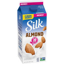silk almond milk unsweetened