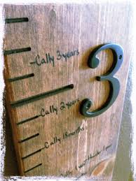 Handcrafted Wooden Carved Height Measuring Stick By