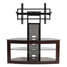 transdeco glass tv stand with mount for
