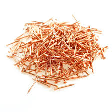 copper plated escutcheon pins nails
