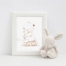 Nursery Art Mon And Baby Polar Bear