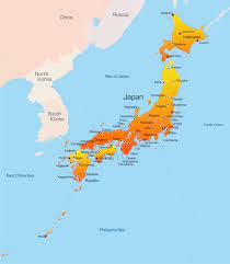 Detailed elevation map of japan with roads, cities and airports. Map Of Japan Guide Of The World