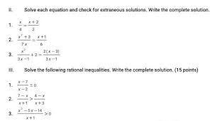 Solve Each Equation And Check For