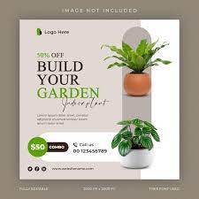 Potted Plants Social Media Template