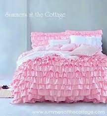Pink Dreamy Ruffles Comforter Set