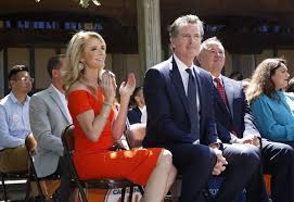 Gavin newsom and his family began quarantining over the weekend after three of newsom's four children were exposed to a california highway patrol officer who later tested positive. No Timidity For California Governor S Wife On Key Causes