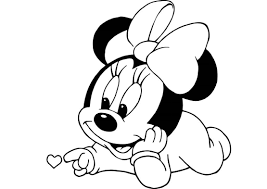 baby minnie mouse coloring pages