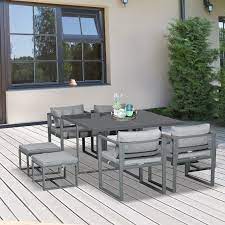 Outsunny 9 Pieces Patio Dining Sets