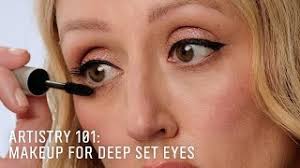 artistry 101 makeup for deep set eyes